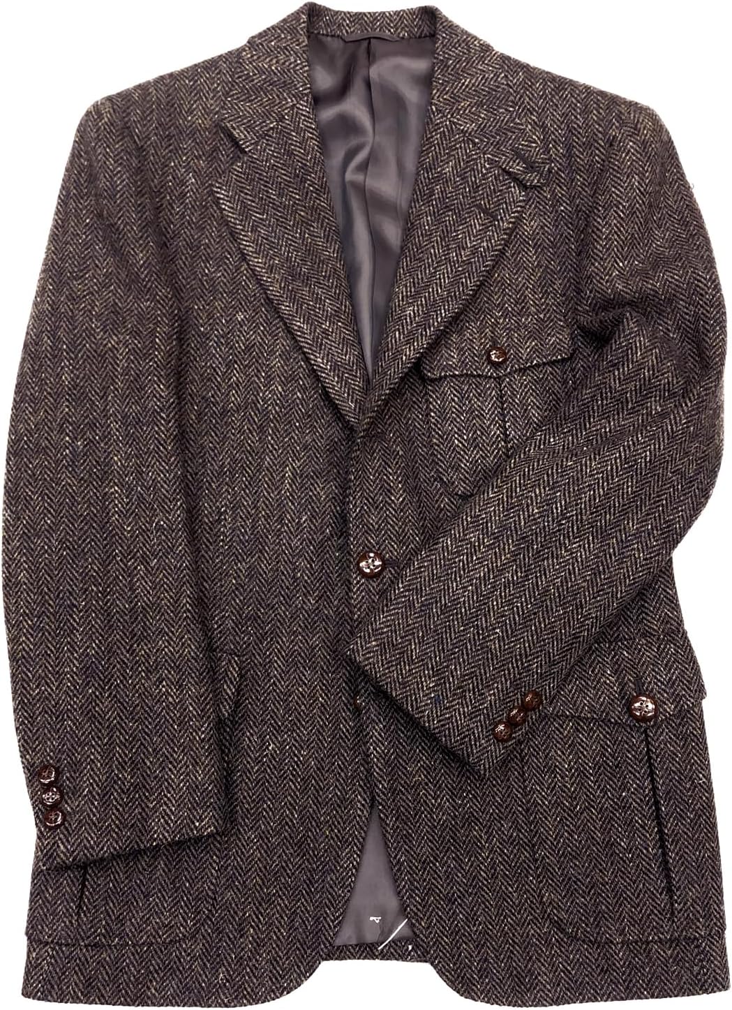 1SI119】美品 超希少 Outdoor Lovers IMSPEC×Harris Tweed ハリス