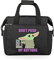 Vista 9 de PICNIC TIME Star Wars Mandalorian Grogu On The Go - Lonchera suave y enfriadora, bolsa de almuerzo aislada, (gris jaspeado)