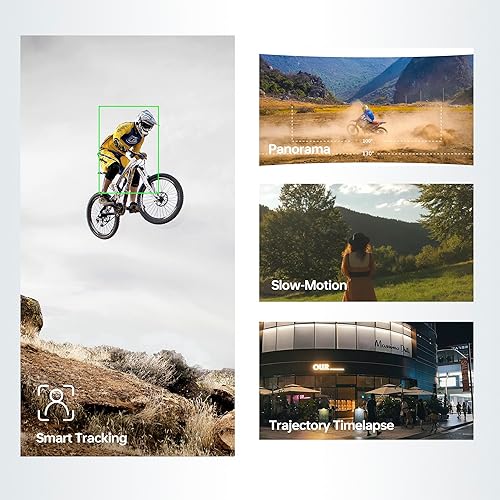 Miniatura 6 de Feiyu Pocket 3 Cámara cardán desmontable inalámbrica de 3 ejes con zoom - 12.3 pulgadas CMOS, 130 FOV, 4K 60 FPS, seguimiento AI, estabilizador de