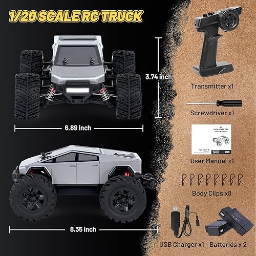 Miniatura 2 de Coches RC sin escobillas a escala 120 para adultos, camión RC 4x4 todoterreno, 4 x 4 todoterreno, auto eléctrico 4WD 45+Kph RC, auto de control