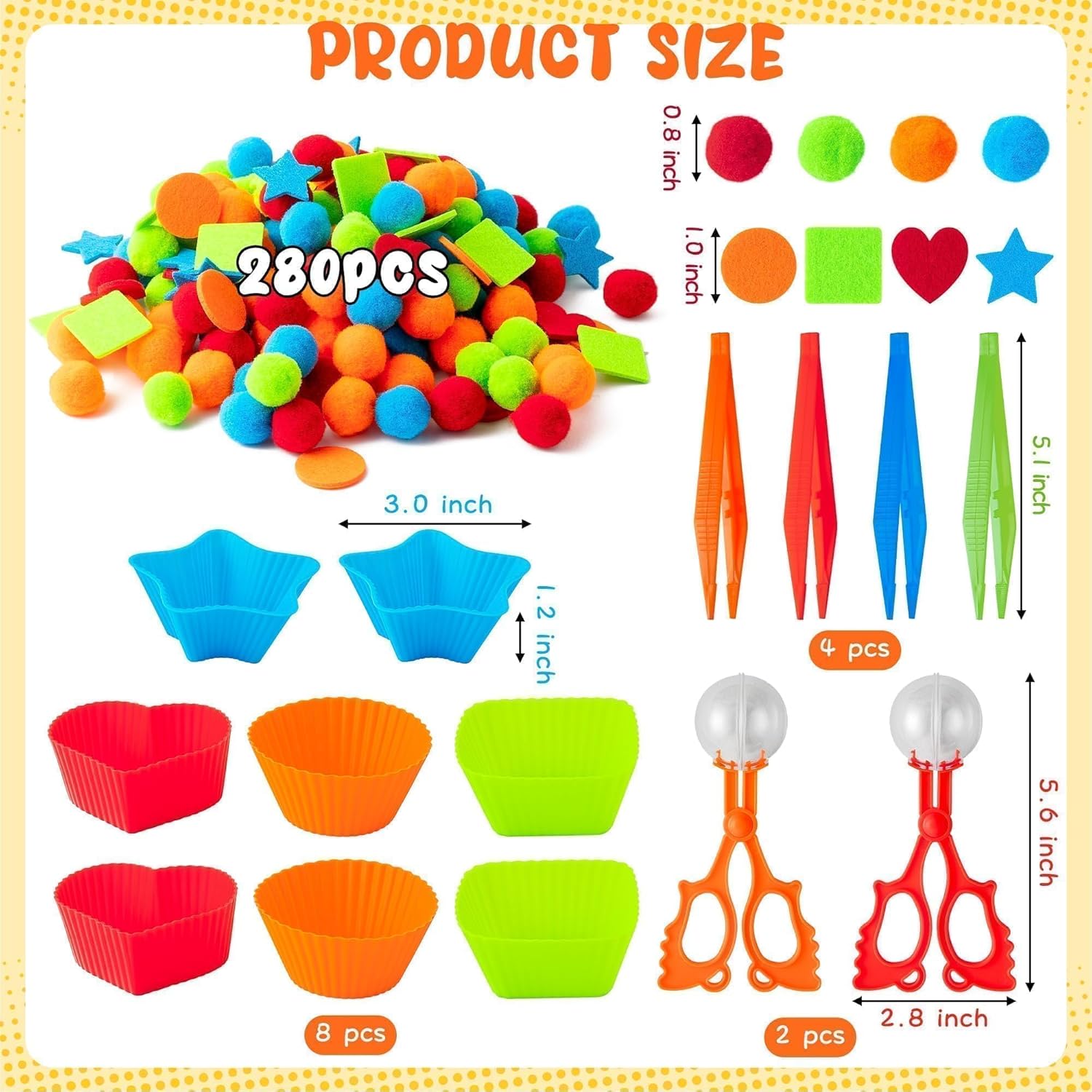 Sensory Bin Fillers for Kids：Shape Fine Motor Skills Toys, Summer Ice Cream Sensory Bin Fillers, Toys for Preschool Education Classroom Activities