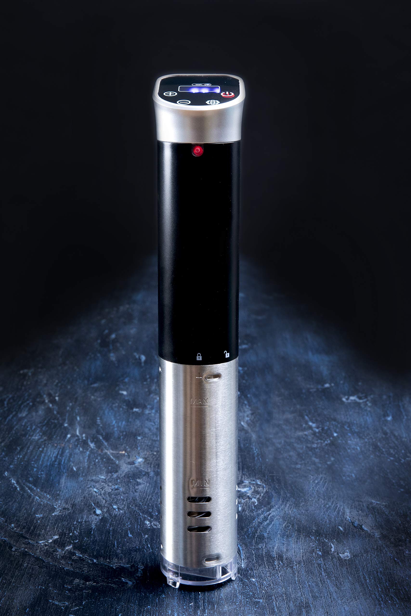 Gastronoma 18310009 WIFI Sous Vide Stick Garer, APP en alemán, 1000 W, diseño de acero inoxidable