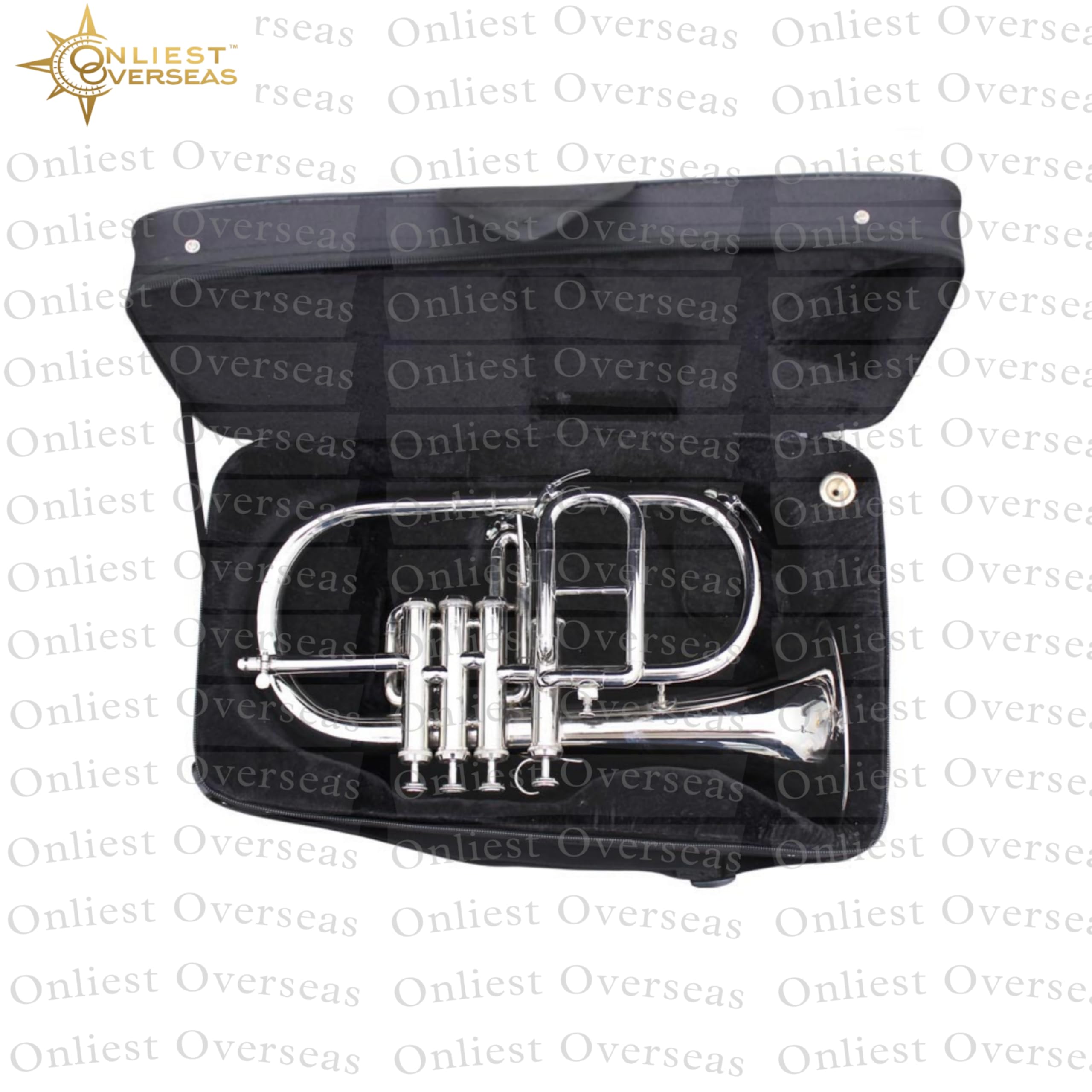 Flugel Horn - Instrumento de latón de 4 válvulas con tono cálido, válvulas suaves, para músicos y estudiantes.