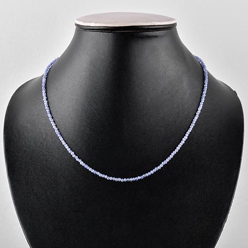 Miniatura 95 de Natural Grey Moonstone Gemstone Micro Round Beads Dainty Choker Necklace Jewelry for Women Healing Chakra Crystals June Birthstone Gift for Her