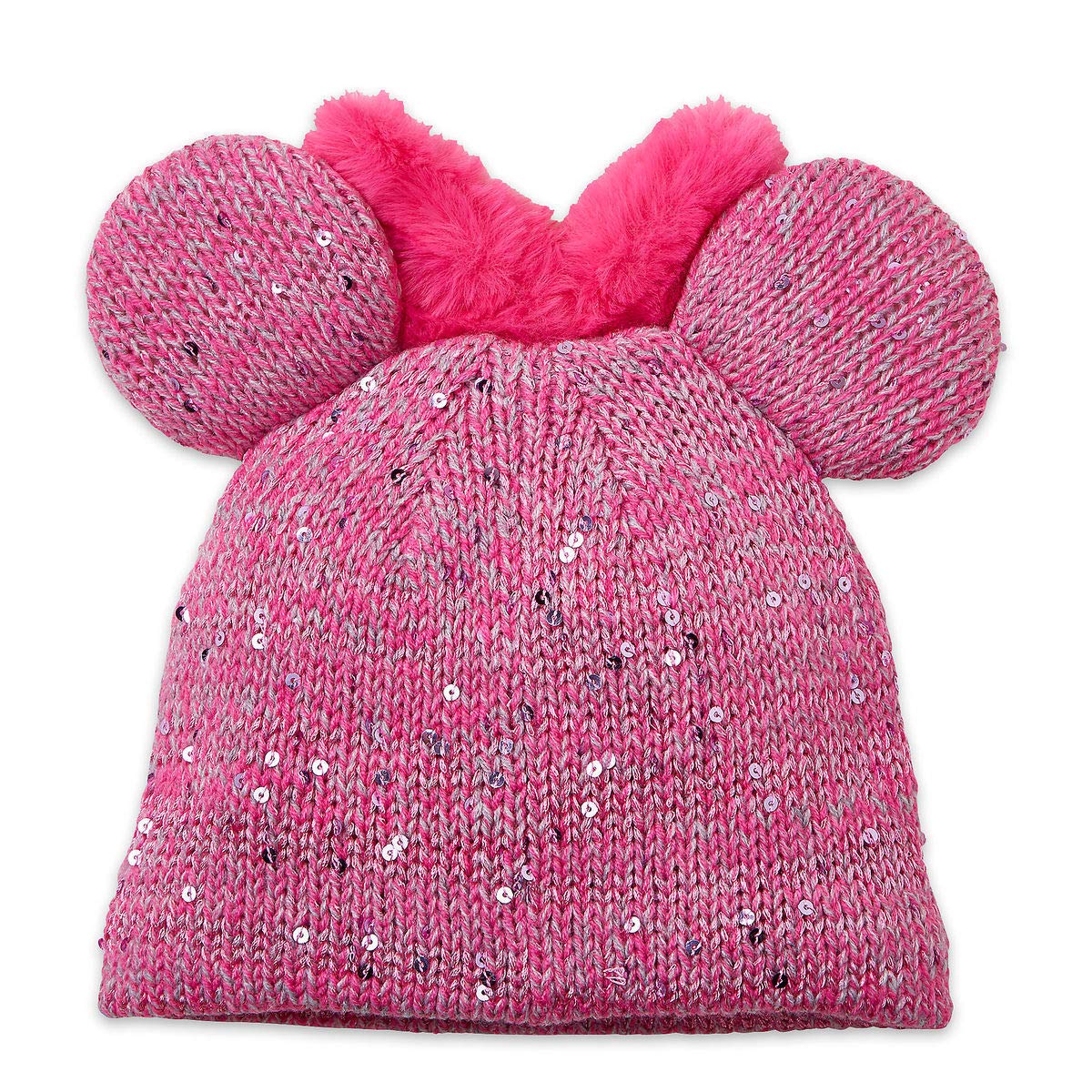 ミニーマウス ヒョウ柄 フリース帽子 ミニーマウス ヒョウ柄 フリース