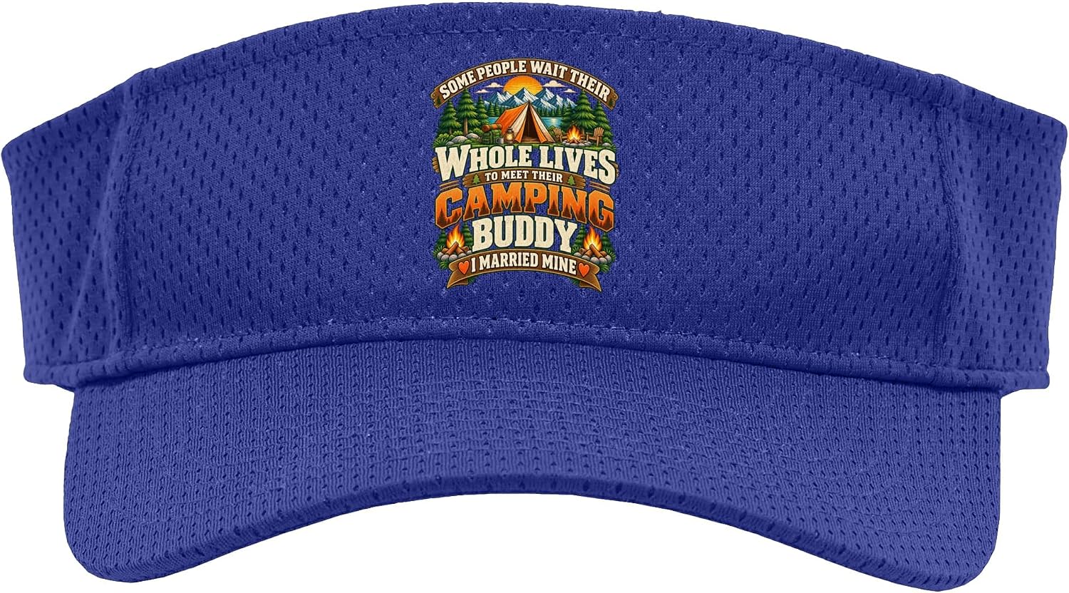Camping Mountain Adventure Wilderness Humor Sport Sun Visor
