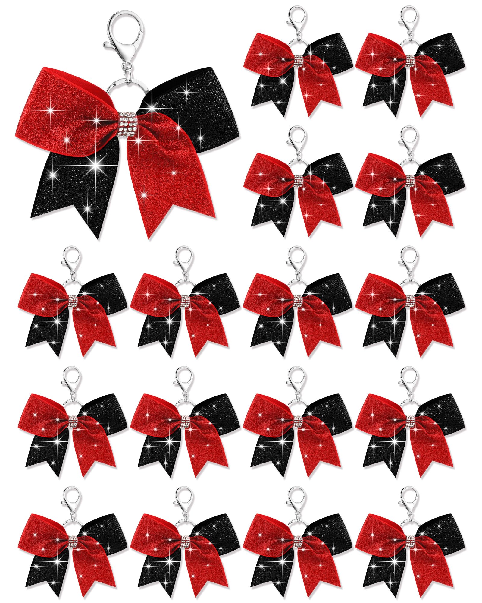 Tondiamo Cheer Bow Keychain Bulk Rhinestone