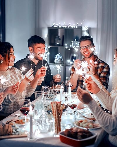 Miniatura 7 de Guirnalda de luces de 10 pies, funciona con pilas, 120 luces LED de petardo, impermeables, alambre plateado, luces de luciérnaga estrellada para