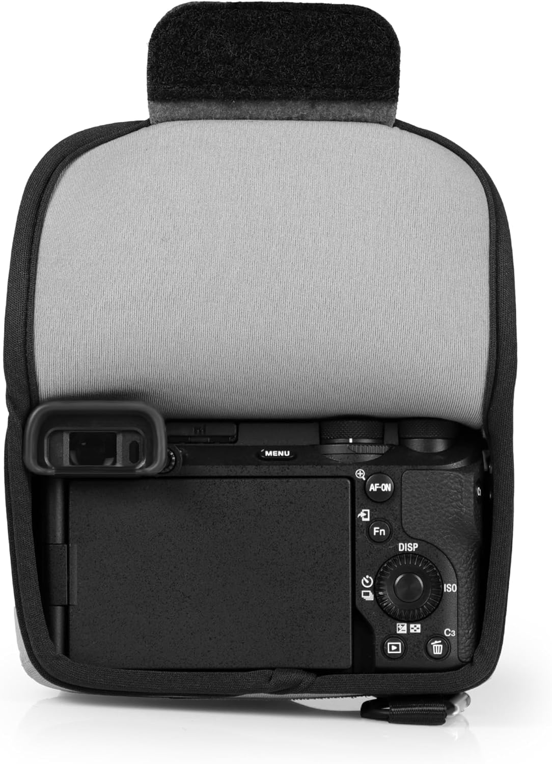 MegaGear Neoprene Camera Case for Sony Alpha a6700 (16-50mm) - Stylish and Protective Digital Photography Bag - Gray