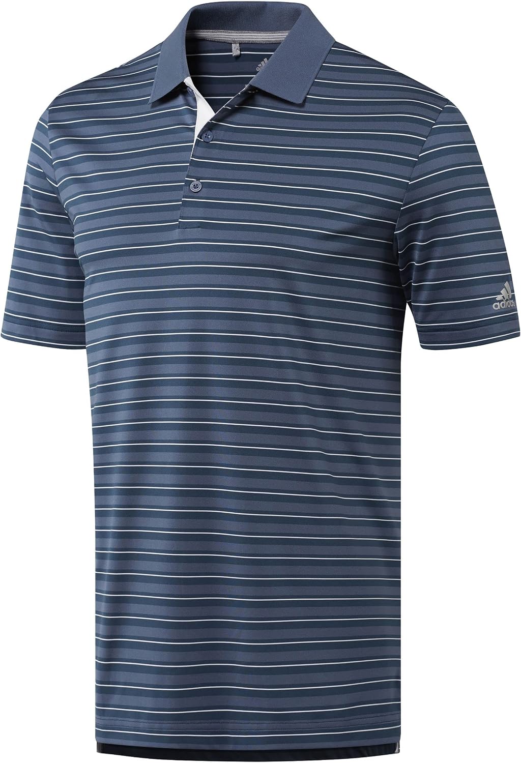 adidas Mens Ultimate 3-Color Stripe Polo