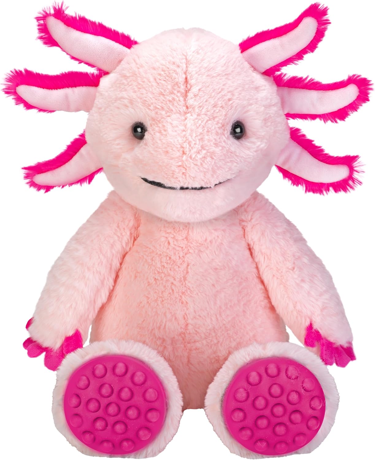 Wild Republic Poppykins Axolotl, Stuffed Animal, 14 Inch, Plush Toy, Fill is Spun Recycled Water Bottles