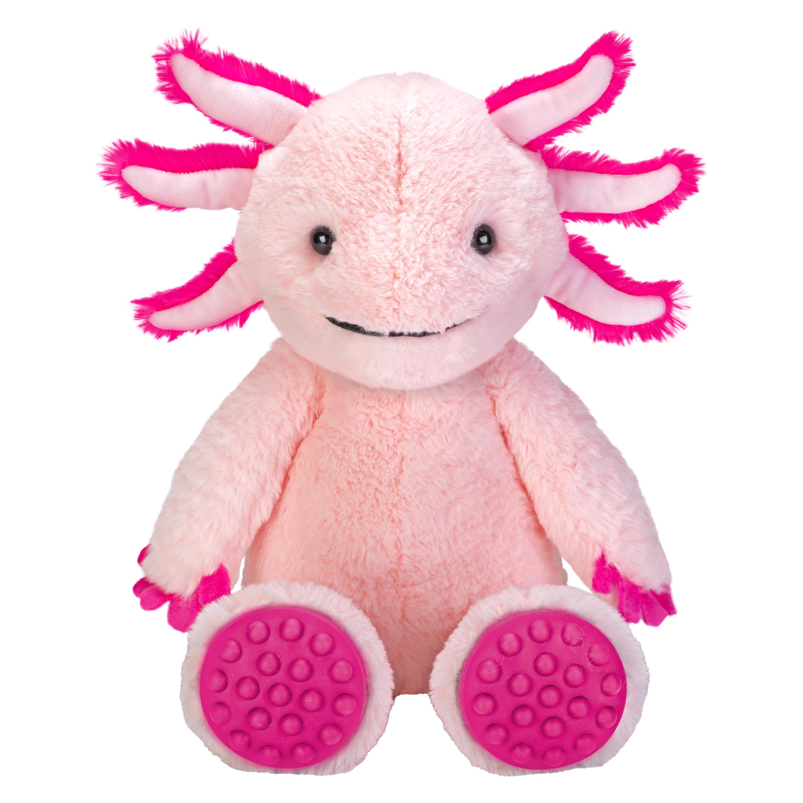 Wild Republic Poppykins Axolotl, Stuffed Animal, 14 Inch, Plush Toy, Fill is Spun Recycled Water Bottles