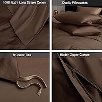 Vista 53 de MooMee Queen Duvet Cover Set, 100% Extra Long Staple Cotton 600 Thread Count Sateen Silky Soft Breathable Durable Luxury Hotel Quality Bedding Set