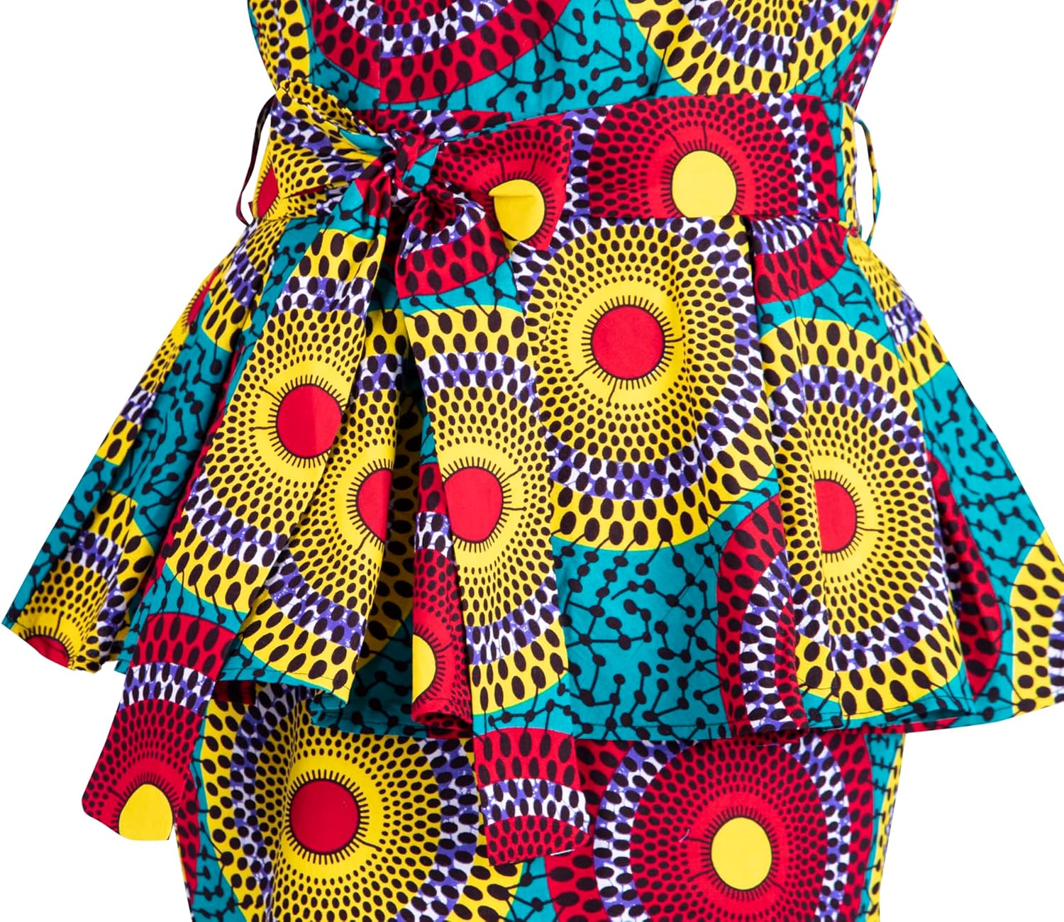 Women Dress African Print 2 Pieces Tradition Dashiki Ankara Beautiful Dress for Party Wedding - Image 4