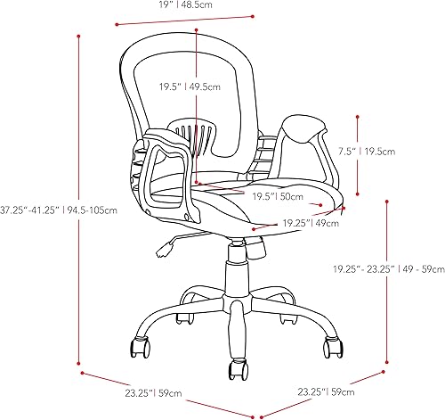 Miniatura 3 de CorLiving Silla de oficina Workspace, negrogris