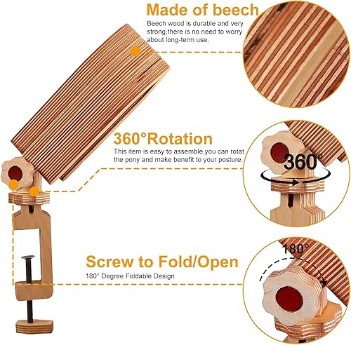 Miniatura 3 de citian 360 Universal de desmontaje rápido cuero de costura Pony de costura de cuero Clip de artesanía de costura DIY herramienta esencial MJ004 (L)