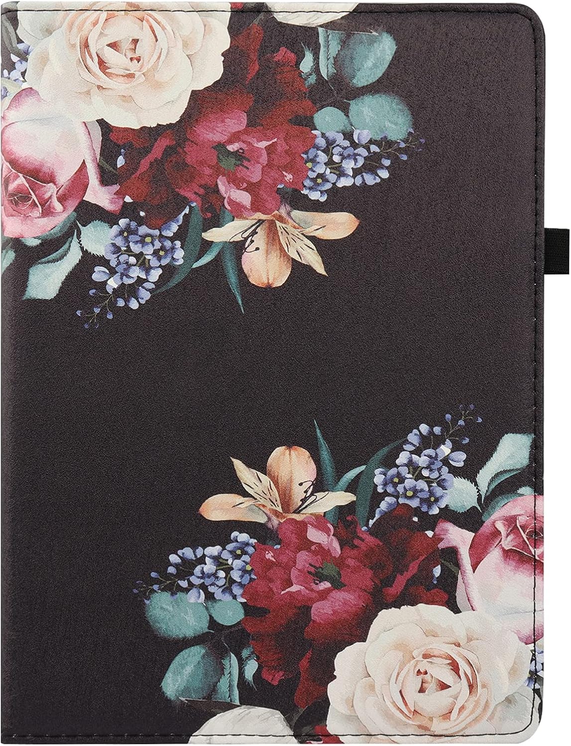 Case for iPad 9.7 5th/ 6th Gen (2017/2018)/ iPad Air 2/ Air 1-360 Degree Rotating Multi Angle Viewing Folio Stand Cases with Auto Sleep/Wake (Peony Flower)