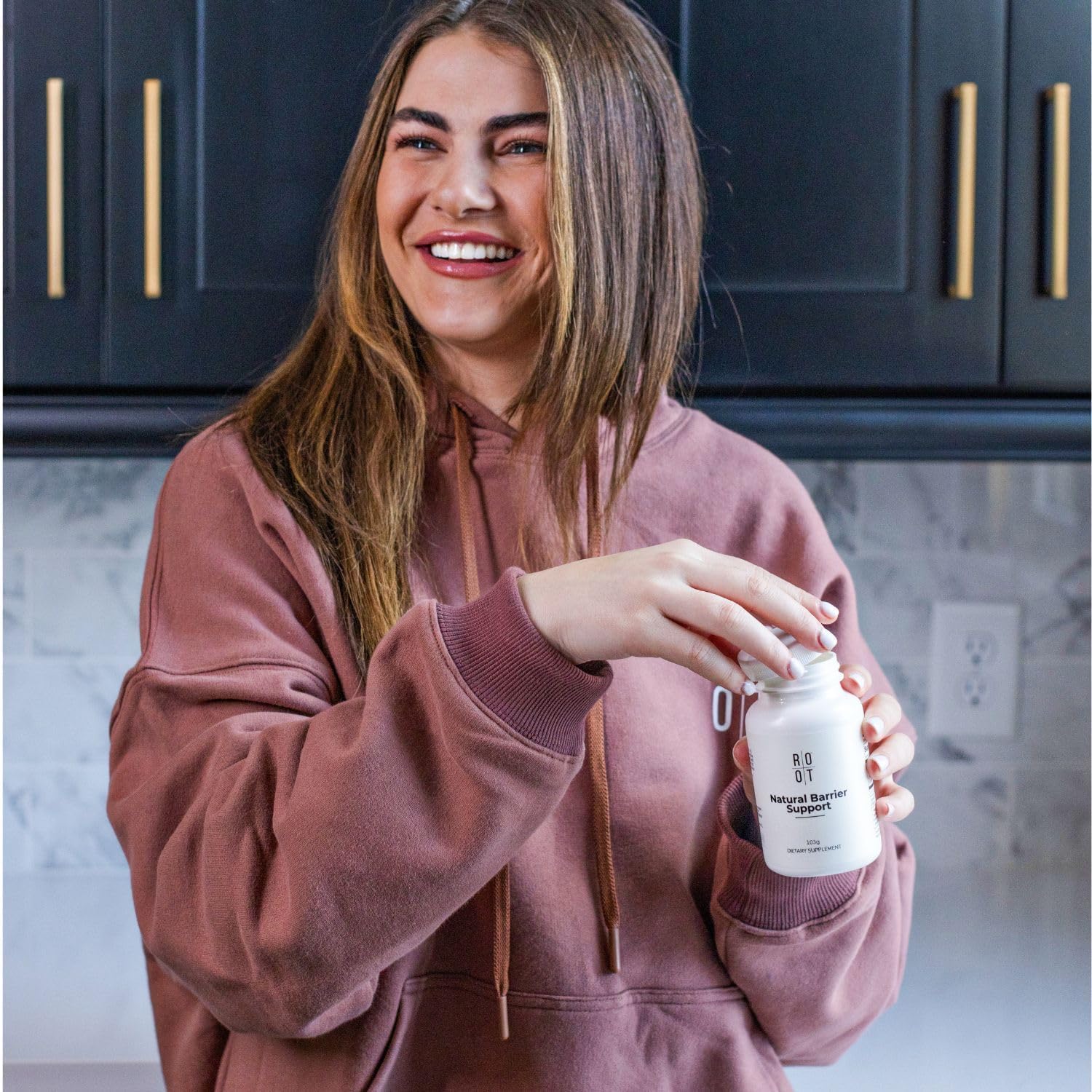 ROOT Wellness Vitamin C, D & Zink Pulver | Natürliche Barriere | 103 g | Pulver mit Vitamin C, Vitamin D und Zink zur täglichen Ergänzung einer ausgewogenen Ernährung.