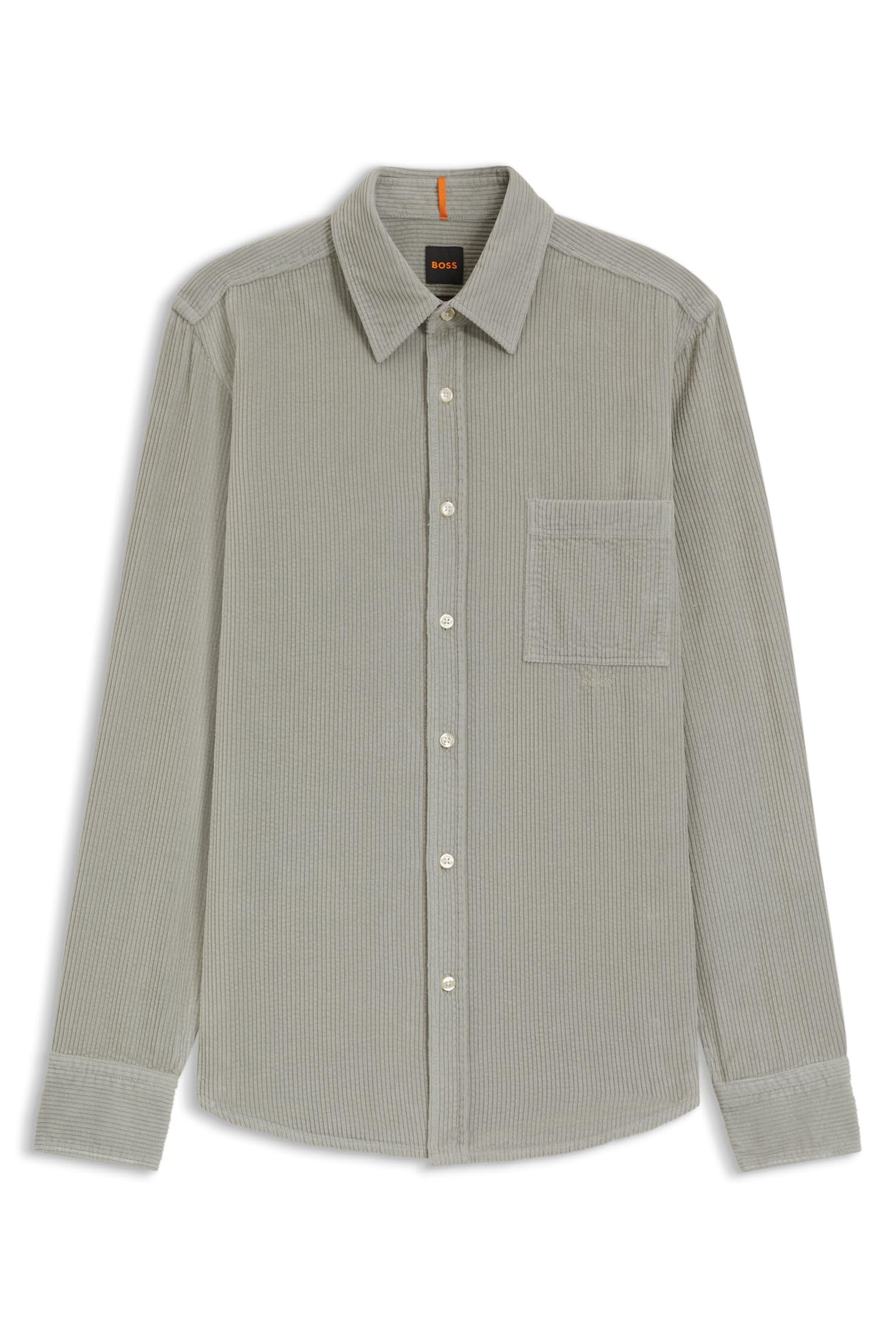 BOSS Men's Shirt, Open Green, M