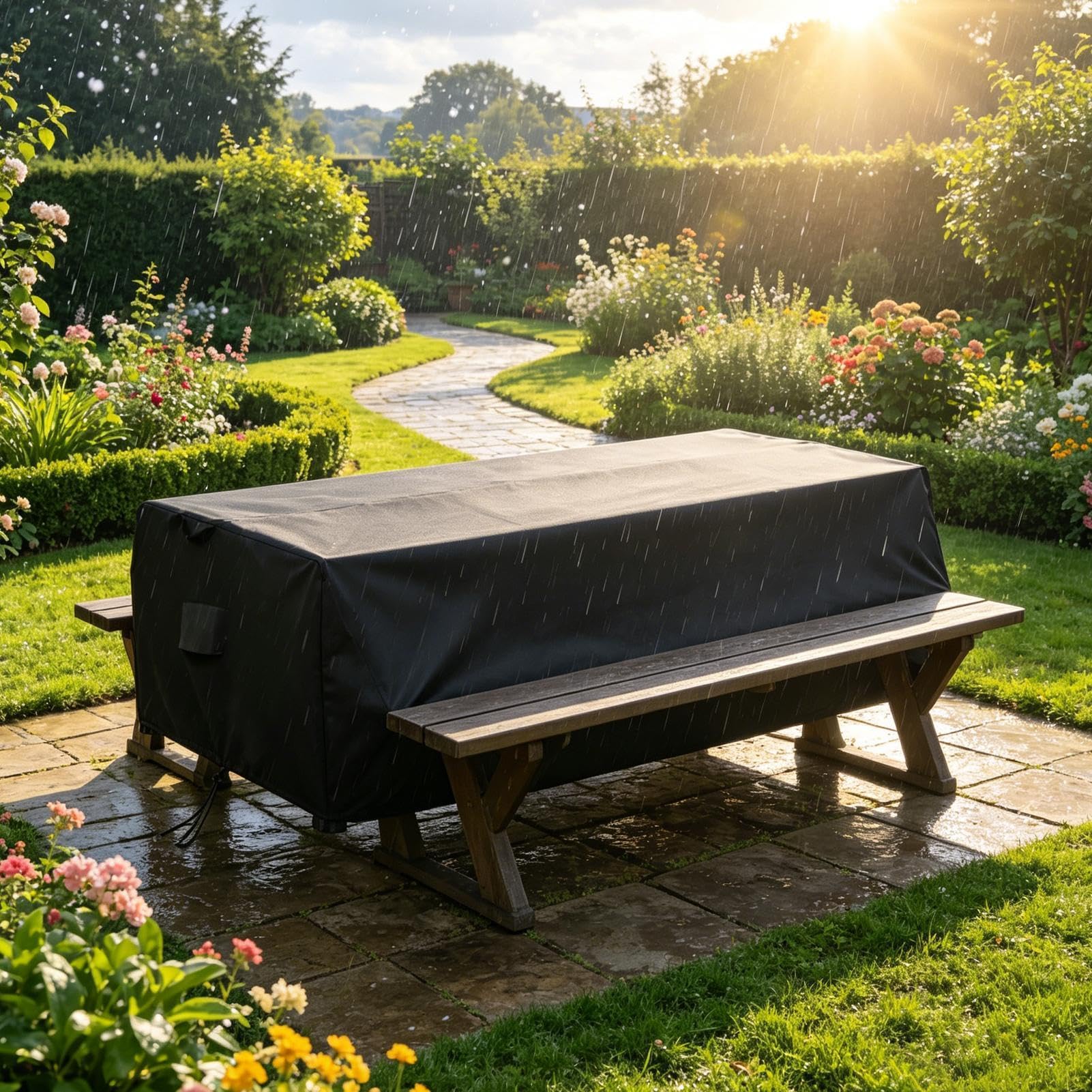 para mesa de picnic Protector Impermeable para Muebles y Bancos