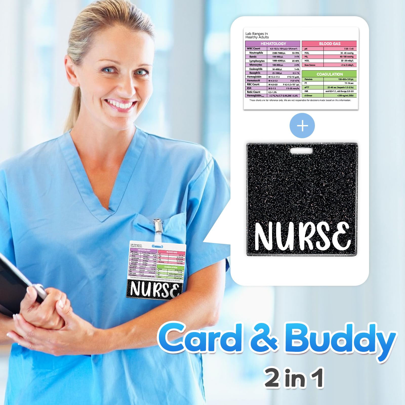 Contactlab Card Clinical Cheat Sheet For Healthcare Workers Plifal LAB Values Reference ...