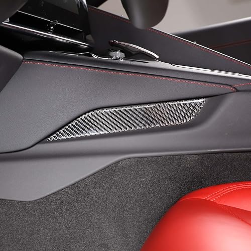 Cubierta de caja de almacenamiento para panel de palanca de cambios de consola central para Chevrolet Corvette C8 Z06 2020-2024, calcomanías de