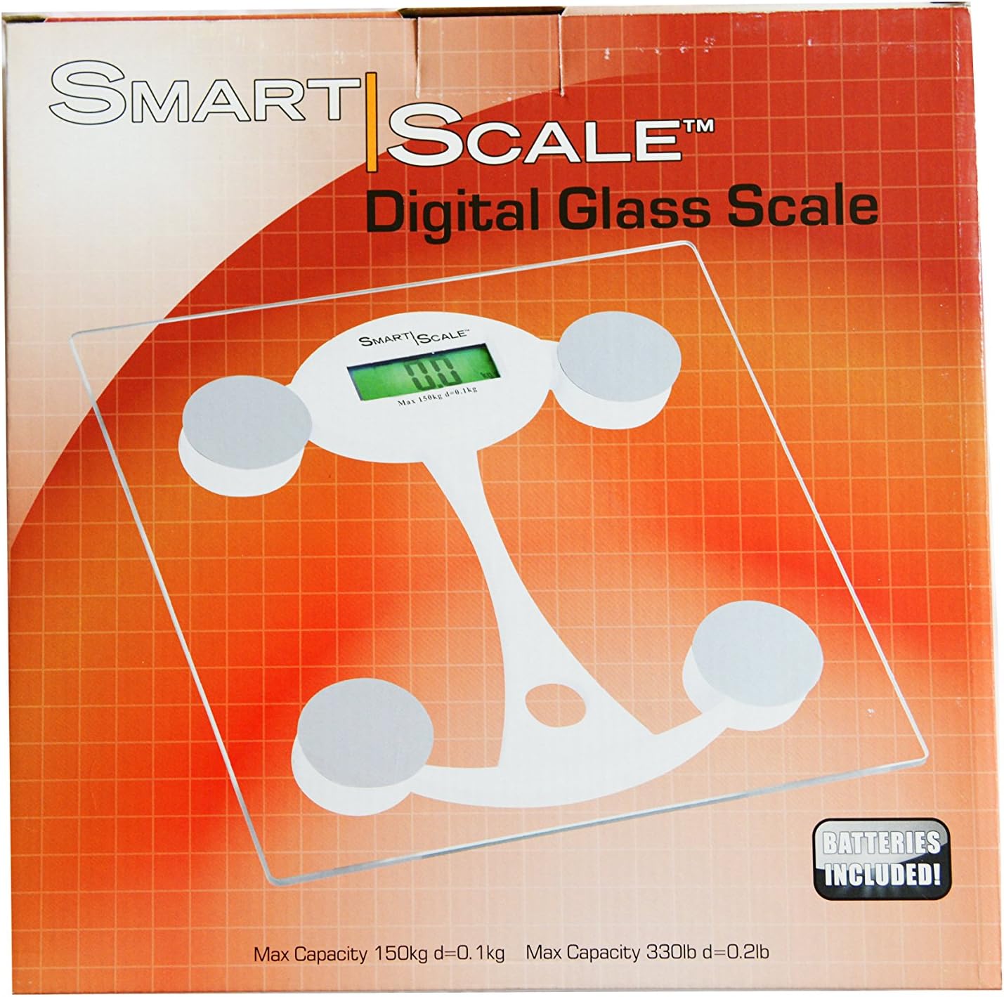 Euro-Ware Smart Digital Square Glass Scale