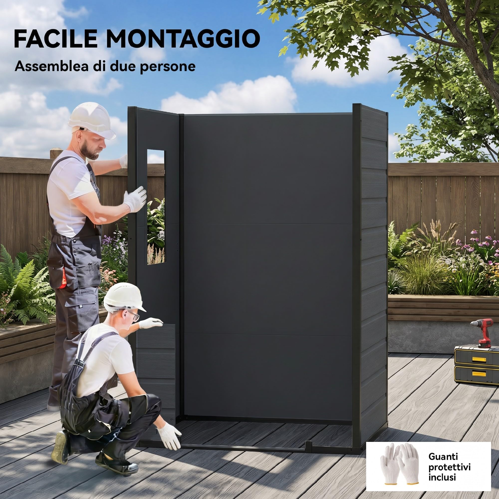 Outsunny Carrello Portavivande da Giardino in Legno di Abete con Ruote, Carrello di Servizio con 2 Ripiani a Doghe, 3 Ganci e Maniglia, 107x65x80 cm Color Legno
