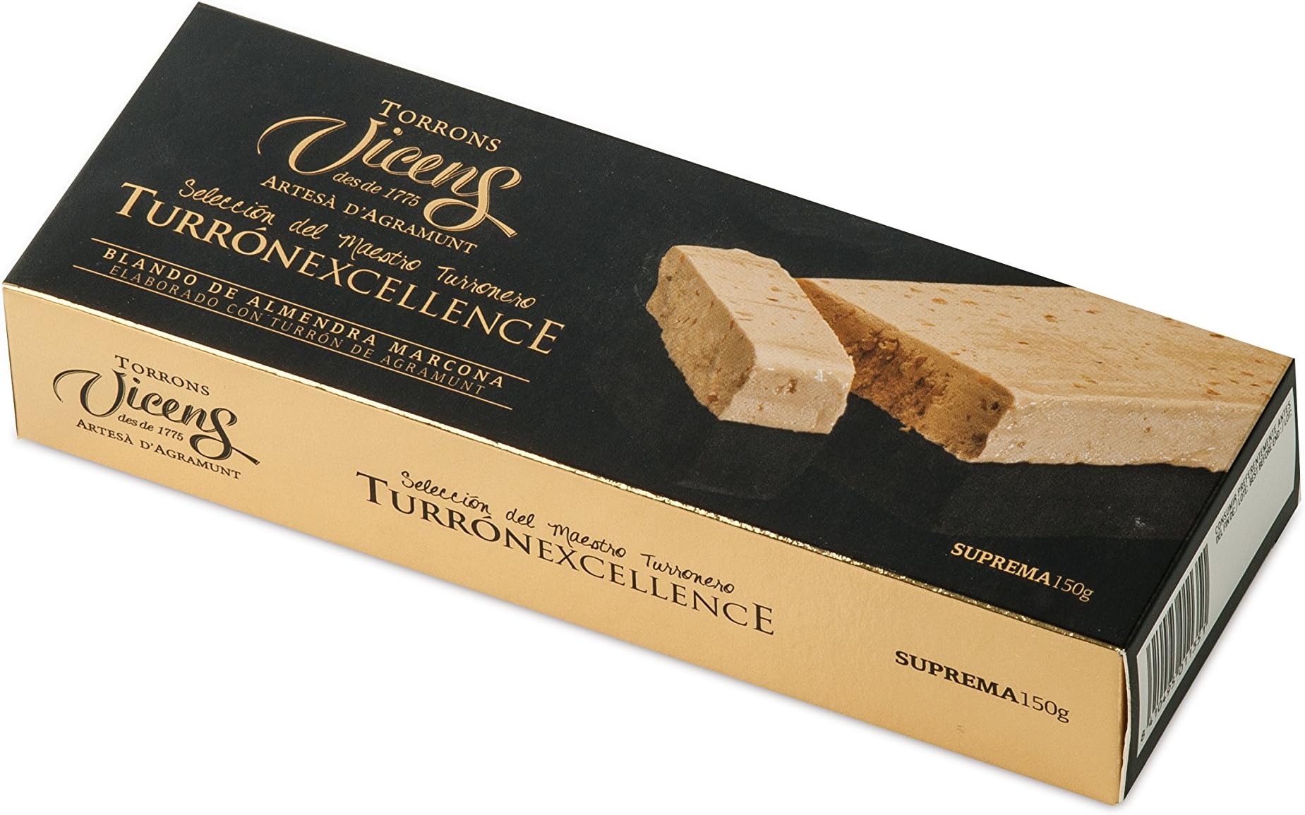 Excellence Almond Turrón Bar (Turrón Excellence blando de Almendra) by Vicens
