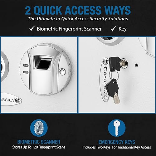 Miniatura 4 de Barska AX13030 - Caja fuerte de seguridad, tamaño único, multicolor