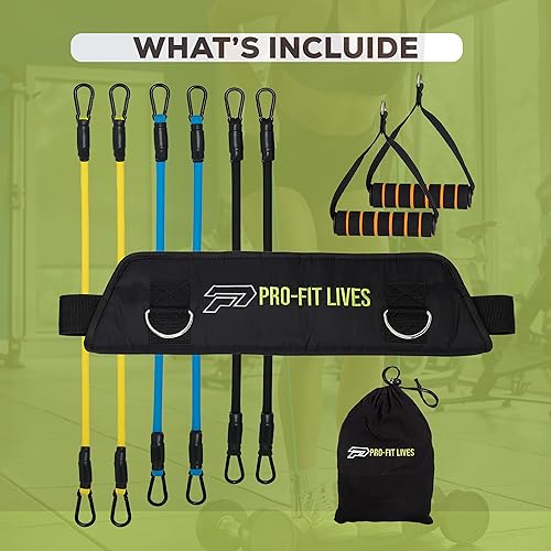 Miniatura 3 de Cinturón de empuje de cadera con bandas de resistencia y asas, cinturón de levantamiento de pesas resistente para mancuernas, pesas rusas y platos,