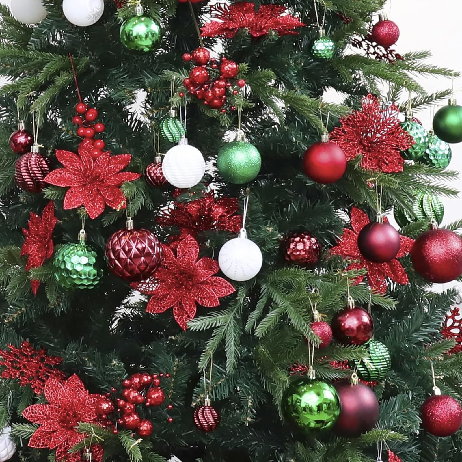 24 Bolas De Navidad Azules De 6 Cm - Inastillables, Con 4 Texturas Diferentes, Ideales Para Decorar El árbol De Forma Segura
