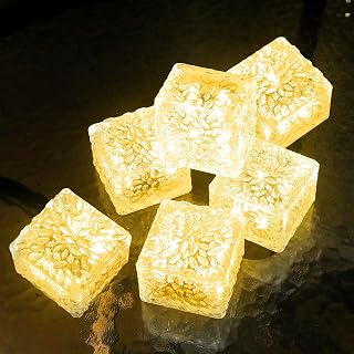 JKIMK Solar Brick Lights 6 Pack
