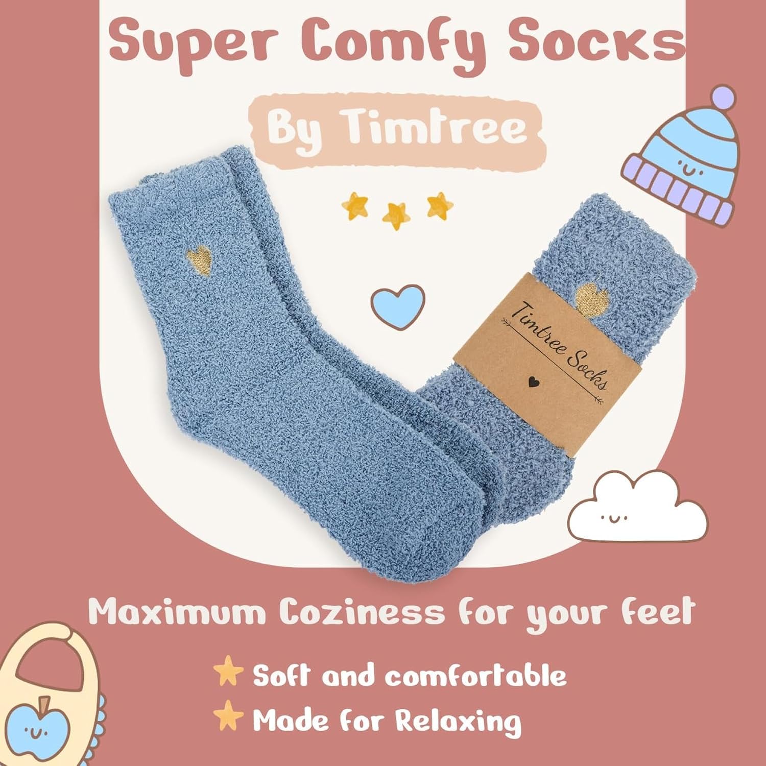 Self-Care Gift Set for New Moms | 4-Year One Line a Day Memory Journal, 2 Bath Bombs, Cozy Socks & Greeting Card | Pampering Bundle image 5