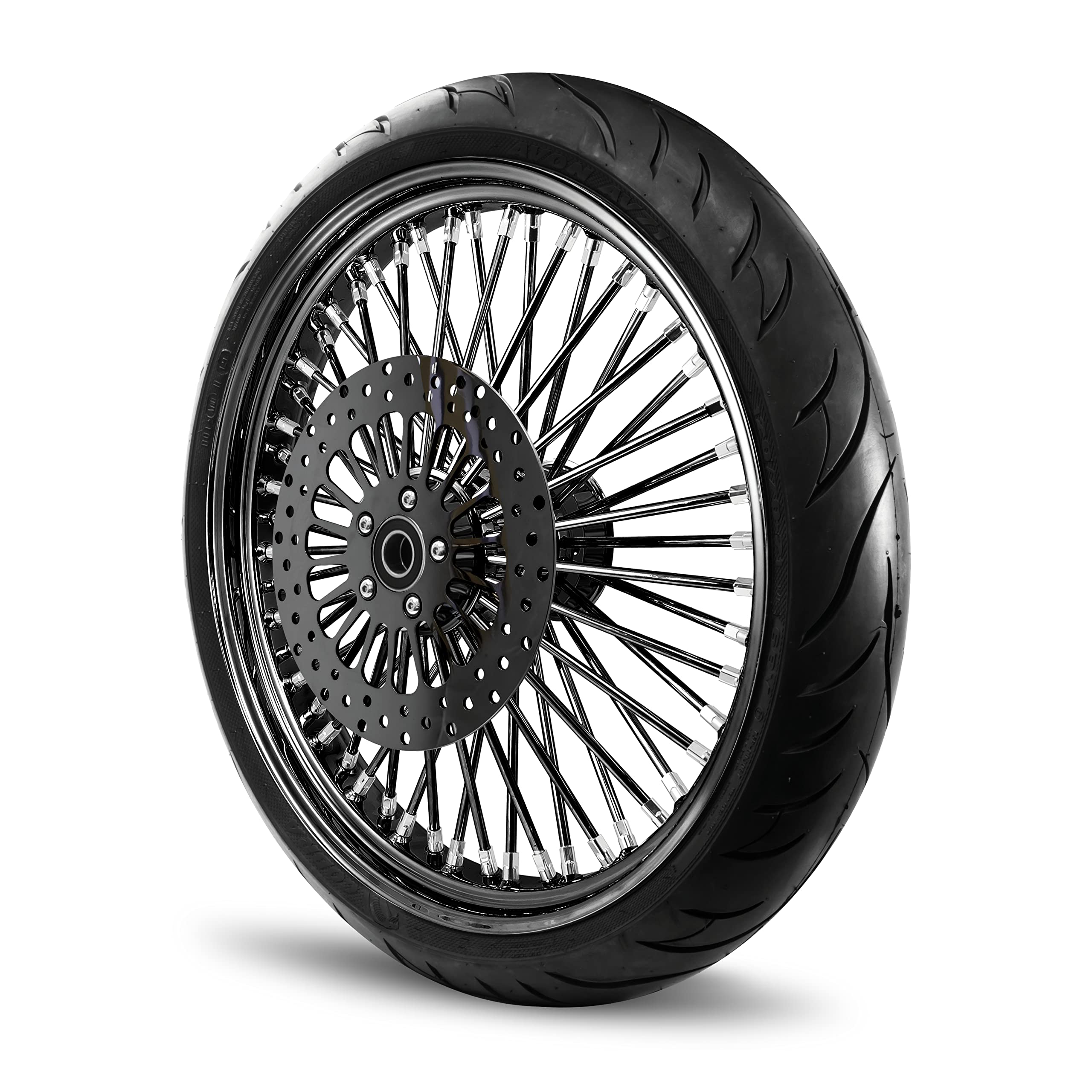 Amazon.co.jp: 23x3.5 52 太いスポークホイール ハーレーソフテイル