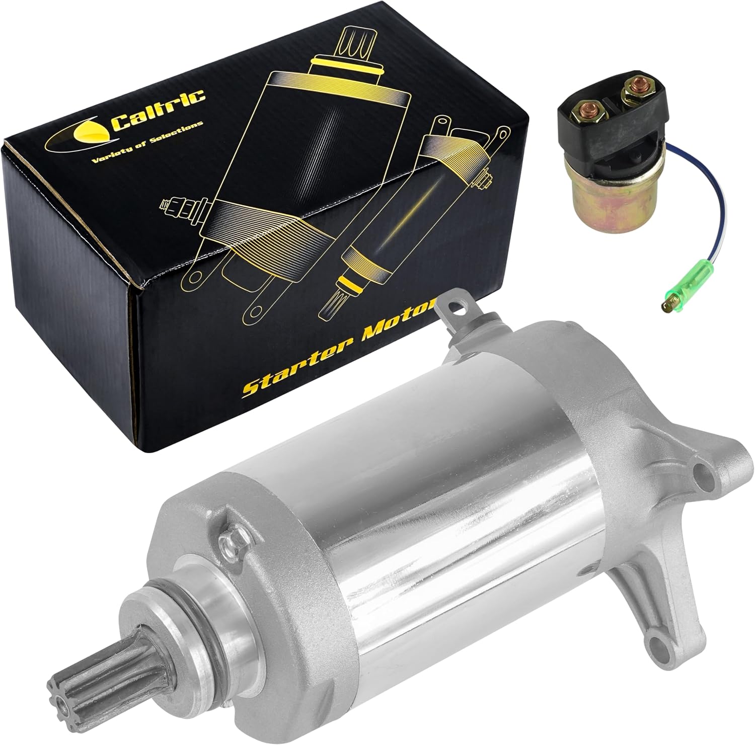 Caltric Starter & Relay Solenoid Compatible With Yamaha Xv250 Xv-250 V-Star 250 2008-2014