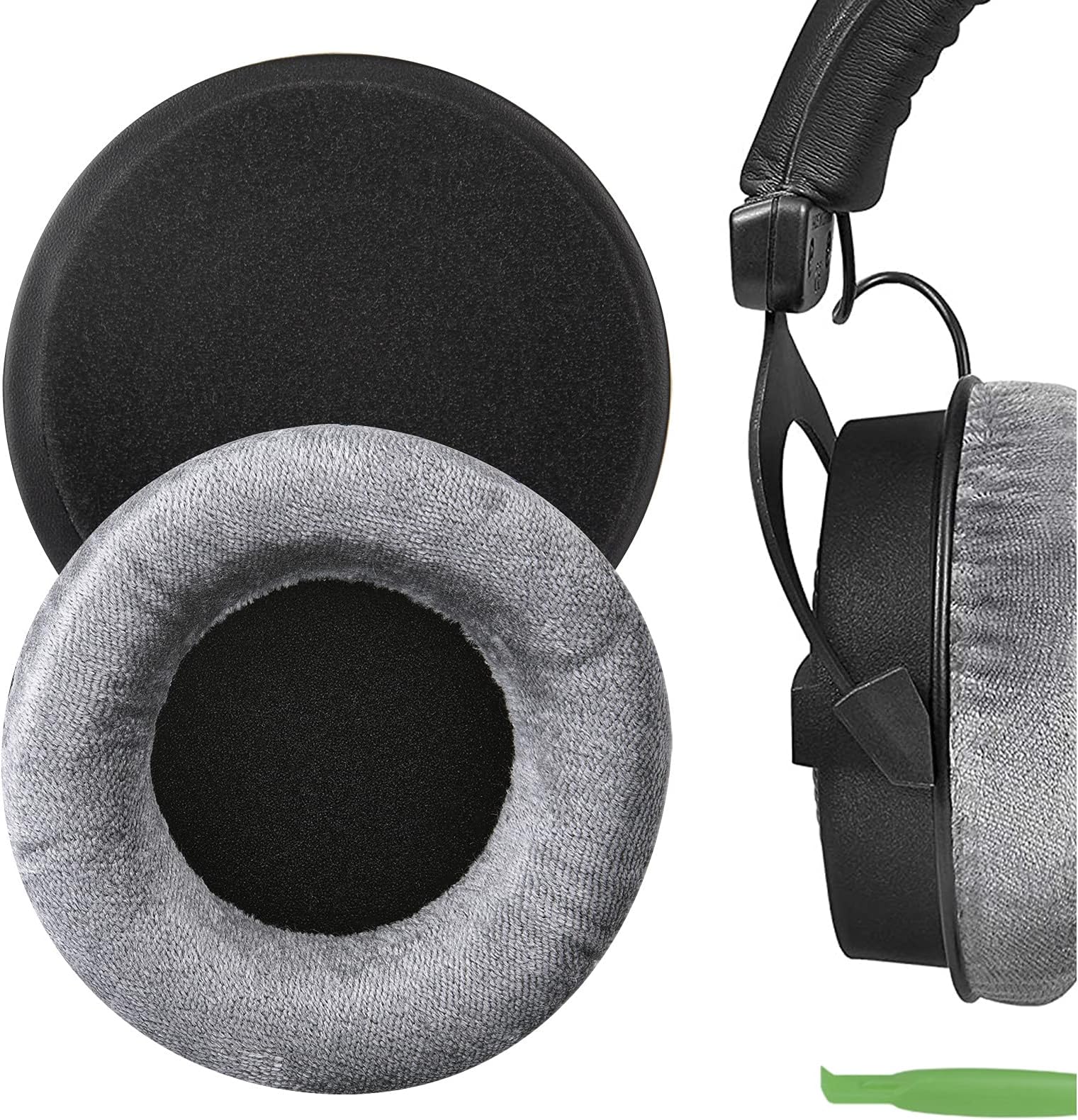 Geekria Comfort Velour Replacement Ear Pads for Beyerdynamic DT440