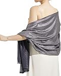 Women's Sparkly Metallic Shawls and Wraps Pashmina for Wedding Formal Party Evening Dresses