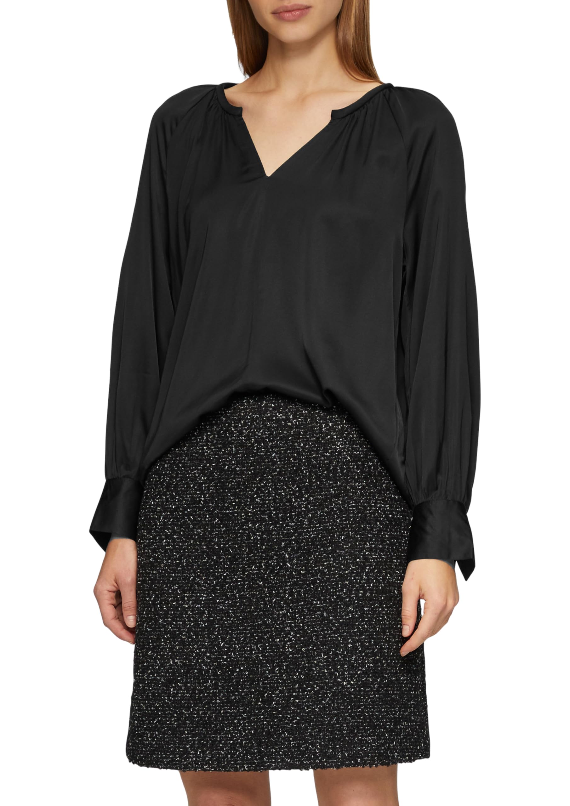 s.Oliver Satin Blouse Long Sleeve, 9999, 14