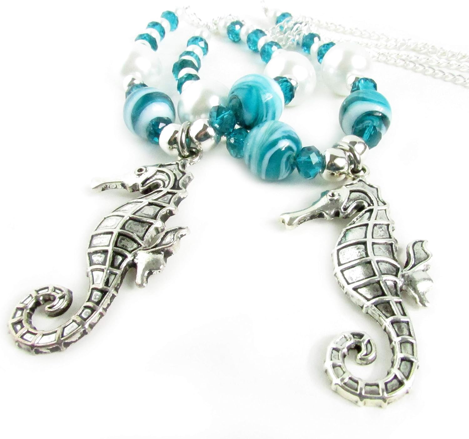 Seahorse Curtain Tiebacks - Seahorse Drapery Holdbacks - Beach Home Decor