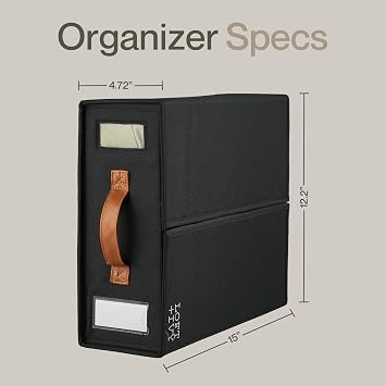 LOFT + IVY Sheet Organizers and Storage Bed Sheet Holders Box for Linen Closet, Foldable Bedding Storage with Handles, Label Slot, Closure