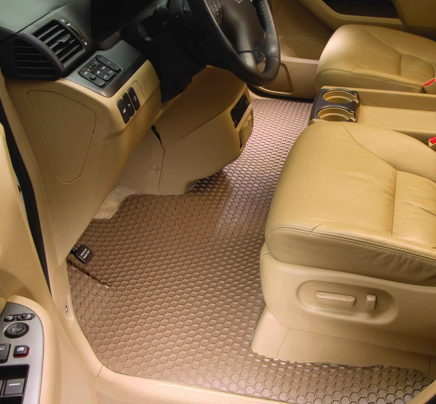 Bеѕt Dеаl 🛒 Intro-Tech Hexomat Front Row Custom Fit Floor Mat for Select Dodge Ram Models - Rubber-Like Compound