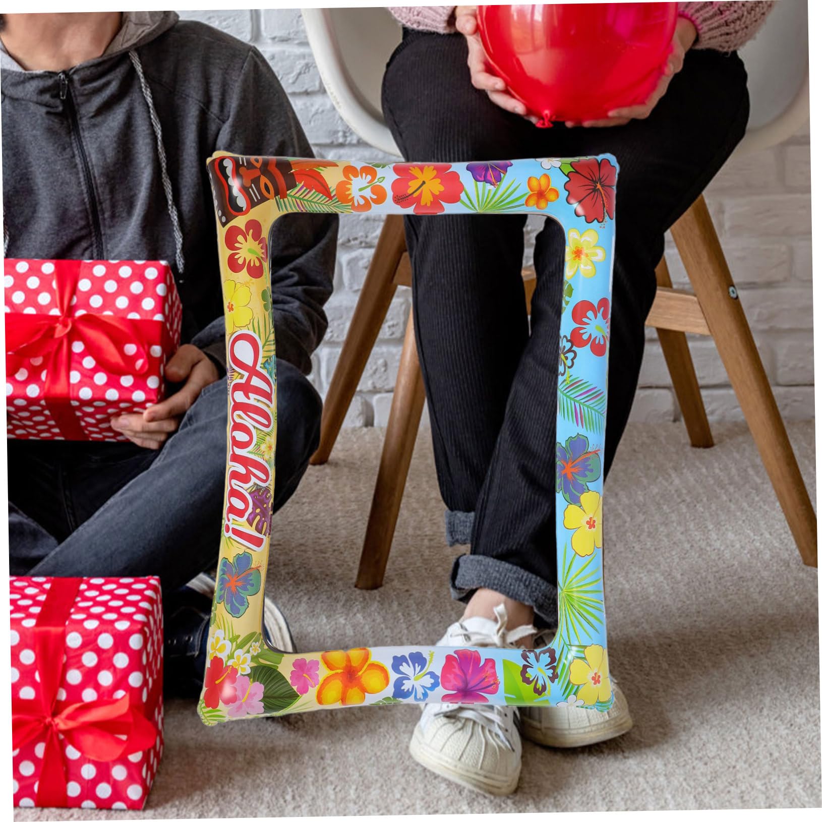 Yardwe Lot De 5 Décorations Gonflables pour Fête Hawaïenne Accessoires pour Photomaton De Fiançailles