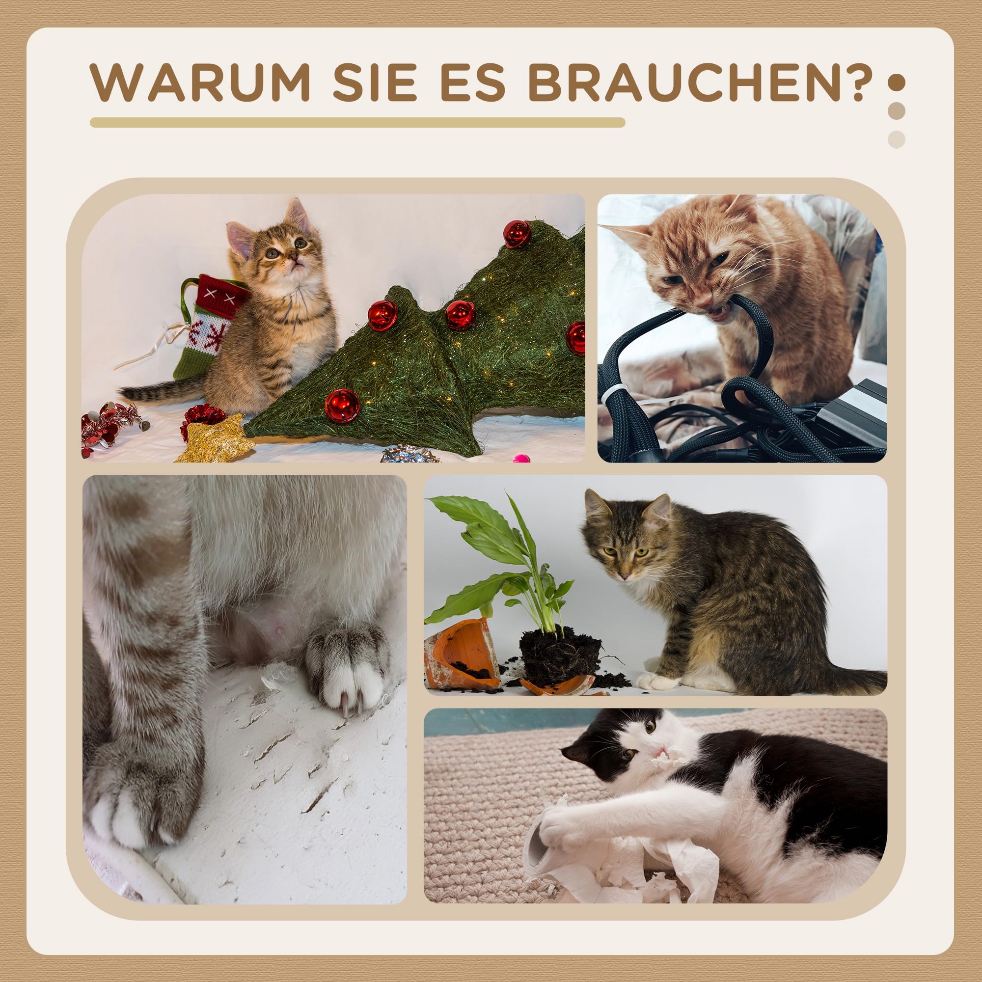 PawHut Kratzbaum 99 cm Katzenturm mit 3 Höhle, Spielball, Sisalstämme, Plattform, mehrstöckiger Katzenkratzbaum, Kletterbaum, für mittelgroße Katzen, Grau