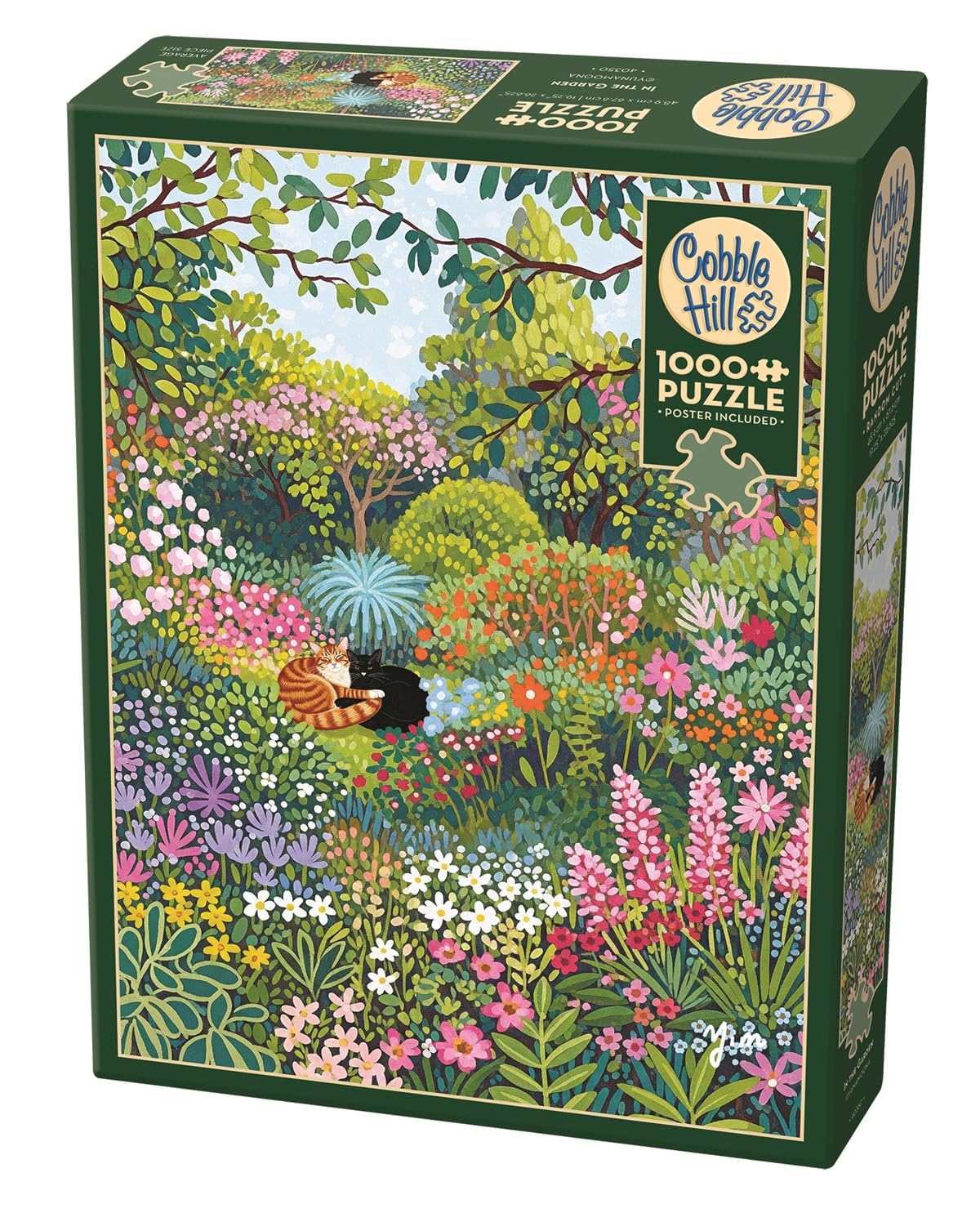 Cobble Hill 1000 Piece Puzzle - in The Garden - Sample Poster Included