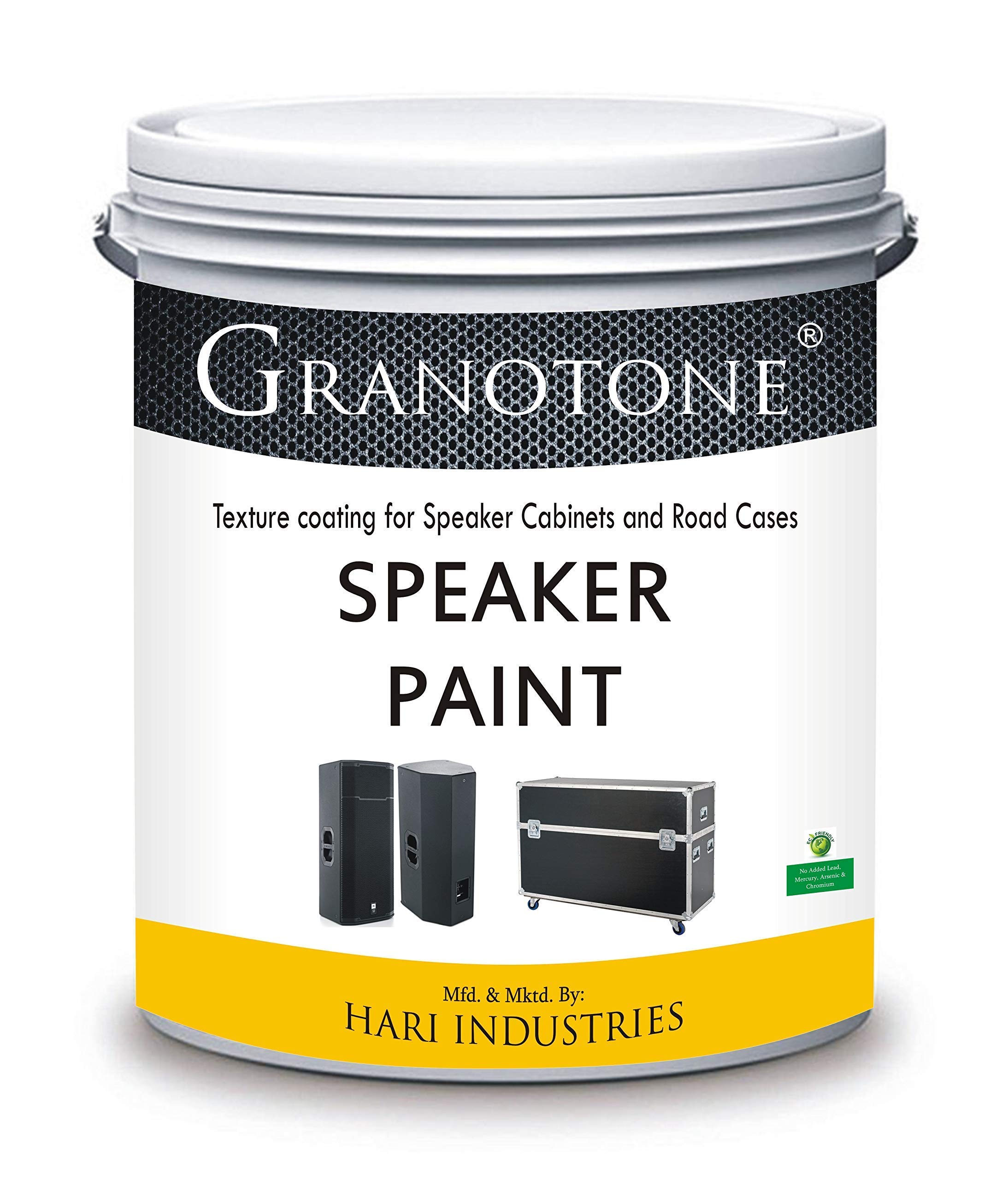 GRANOTONE Roller Grade Speaker Cabinet Texture Coating Paint (Black,800g)