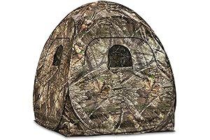 Deluxe 4-Panel Spring Steel Hunting Blind: Stay Concealed in the Field with Superior Visibility