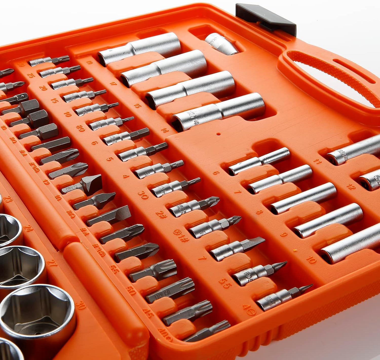 HR 192392-1/2-1/4 High Resistance 94-Piece Socket Wrench Set in Plastic Case
