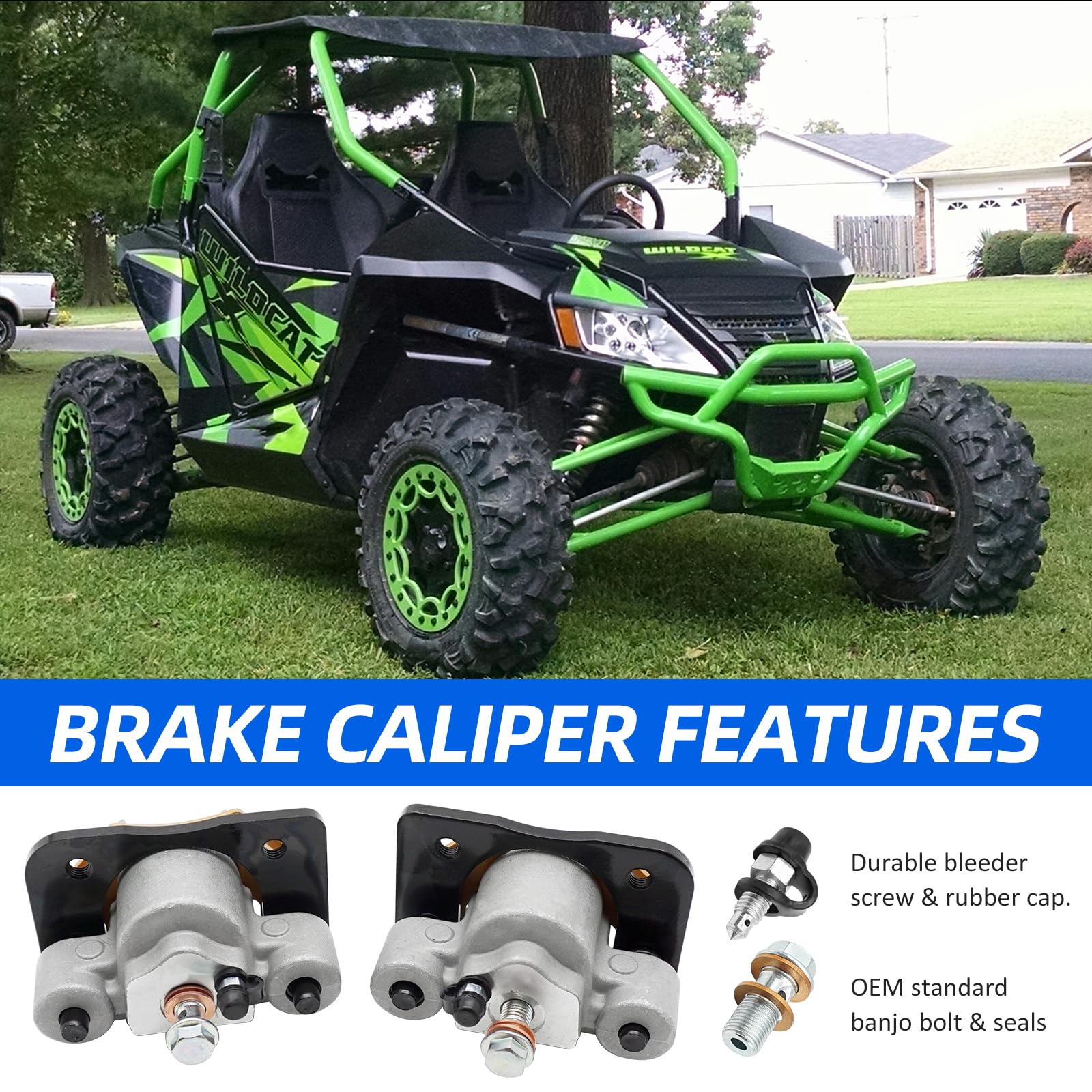 Amazon.com: M MATI Rear Left Right Brake Calipers W/Pads for