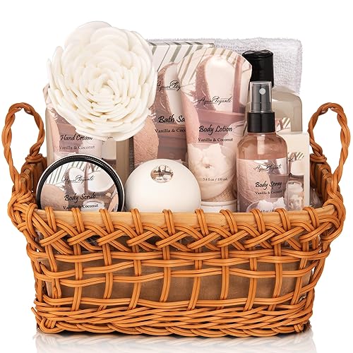 Miniatura 9 de Cestas de spa para mujer, juego de baño de lujo con aceite de rosa y orquídea, kit de spa incluye lavado, baño de burbujas, loción, sales de baño,